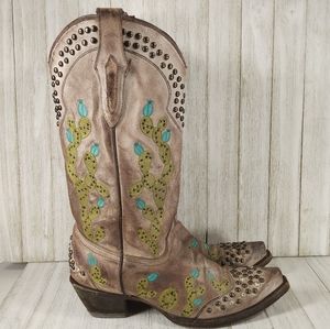 Corral Nopal Cactus Boots Women's 8.5